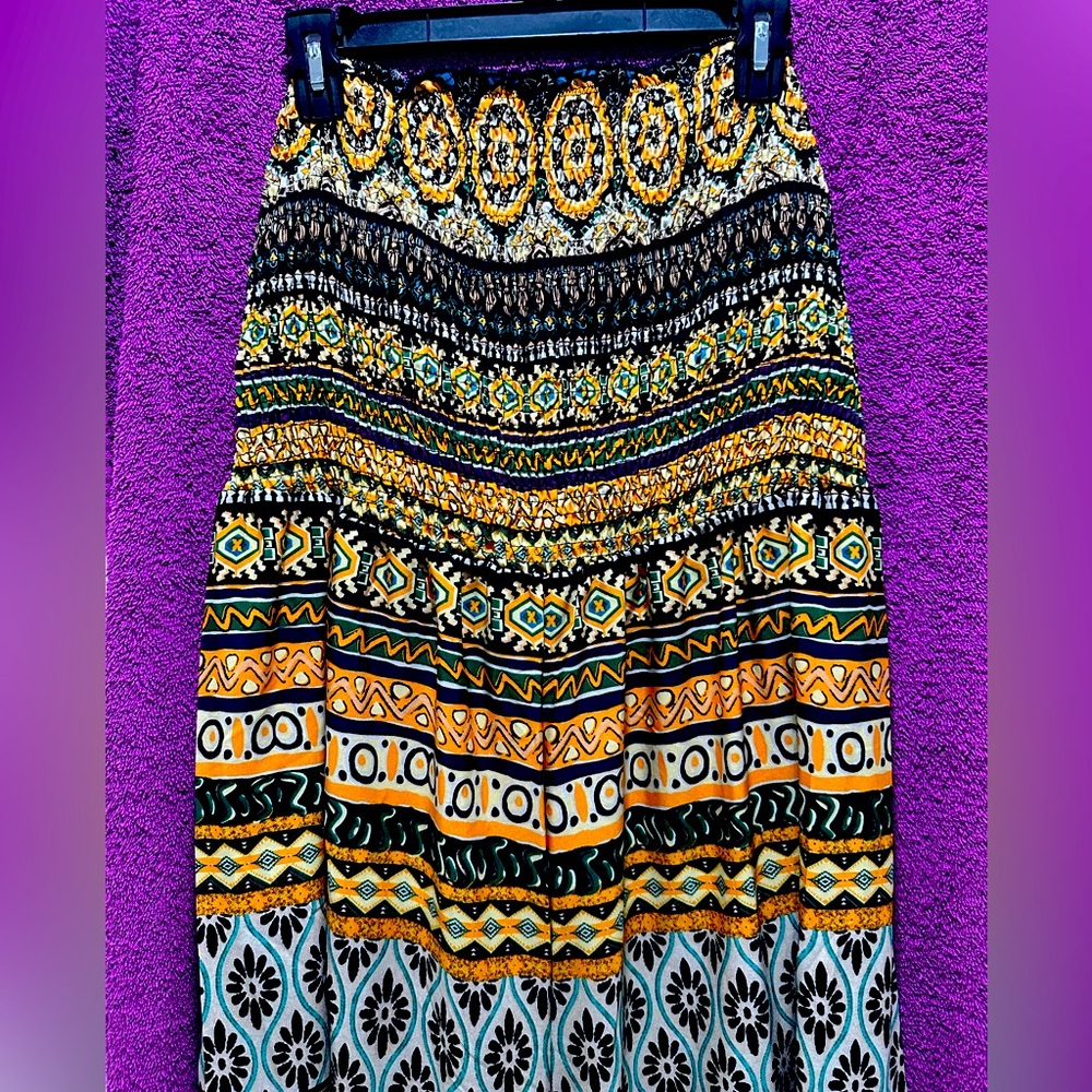 Multicolor Patterned Women's Tube Top Jumpsuit